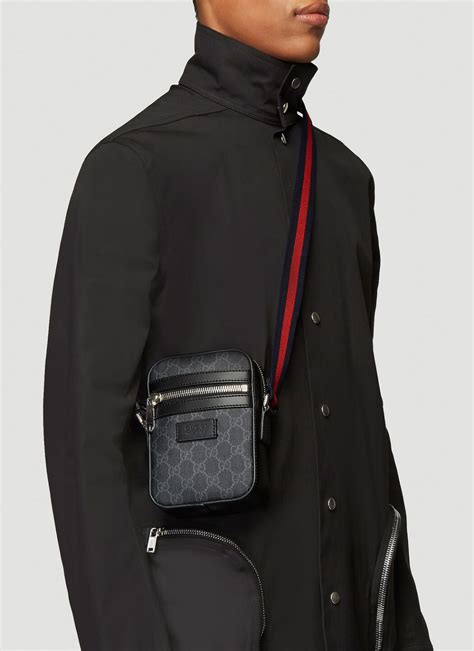 guccie satchel for men|Gucci shoulder bag men's black.